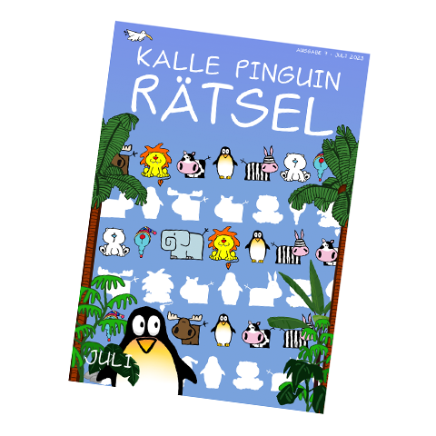 Kalle Pinguin Rätsel - Juli 2023