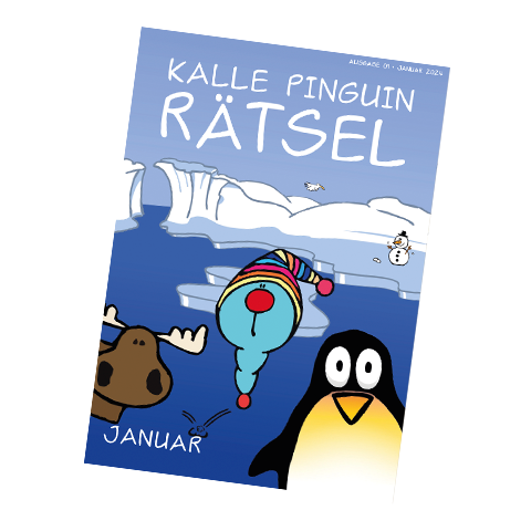 Kalle Pinguin Rätsel - Januar 2024