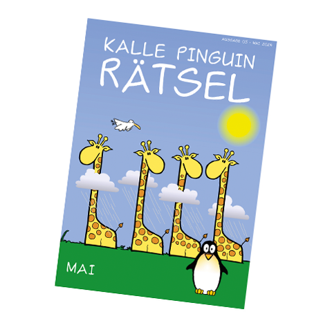 Kalle Pinguin Rätsel Heft Mai 2024
